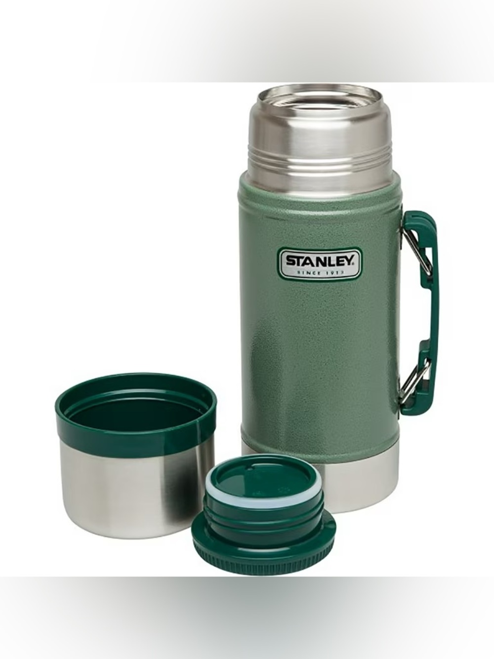 Stanley Classic Legendary Vacuum Insulated 24 oz. Wide Mouth in Hammertone Green